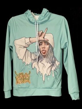 Billie Eilish Graffiti Graphic Hoodie